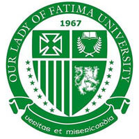 Our Lady of Fatima University logo